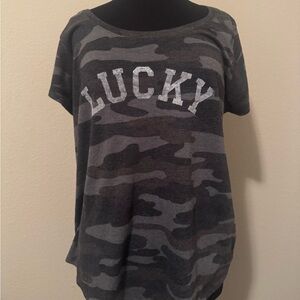 Lucky Brand Women’s Camo T-Shirt XL